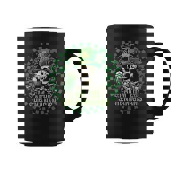 St Patrick's Day Skull Skeleton Leprechaun Saint Paddy's Coffee Mug - Thegiftio