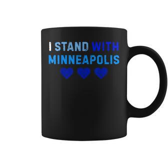 I Stand With Minneapolis Blue Coffee Mug - Thegiftio UK