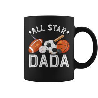 All Star Dada Of The Birthday Boy Basketball Soccer Sport Coffee Mug | Mazezy