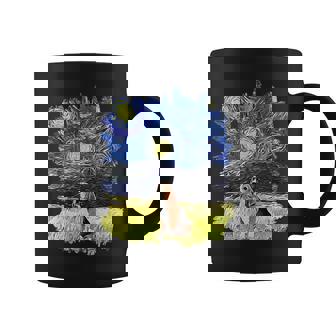 Starry Night Impressionist Dog Art Beagle Men Women Kids Coffee Mug | Mazezy