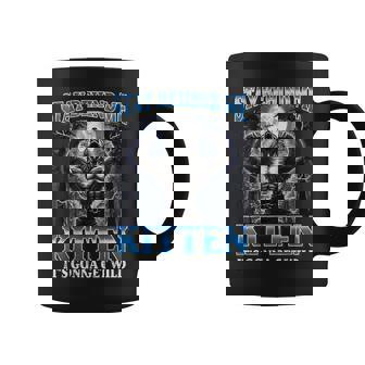 Stay Behind Me Kitten It's Gonna Get Wild Werewolf Meme Coffee Mug - Monsterry