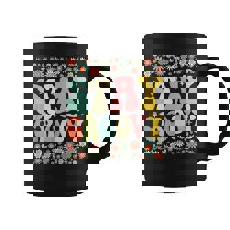 Stay Groovy Retro 70S Flower Power Vibe Coffee Mug - Monsterry