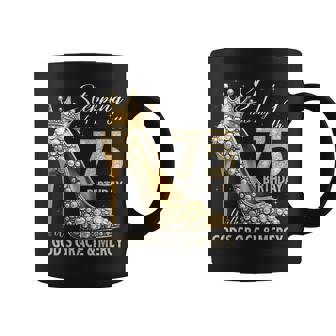 Stepping Into My 75Th Birthday With God's Grace & Mercy Coffee Mug | Seseable FR