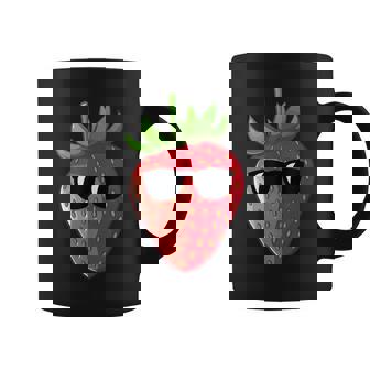 Strawberry With Sunglasses Strawberry Girl Coffee Mug - Thegiftio