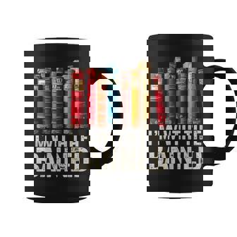 Support Banned Books Freedom I'm With The Banned Coffee Mug - Monsterry