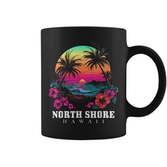 Surfer Souvenir North Shore Oahu Hawaii Hibiscus Coffee Mug | Mazezy