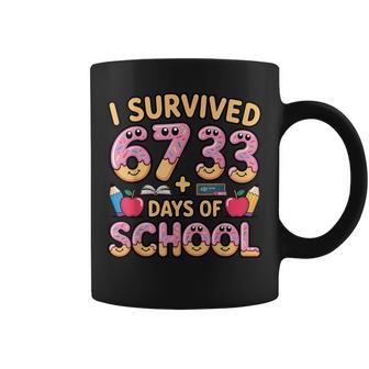 I Survived 67 33 Days Of School 100Th Day Math Donut Coffee Mug - Thegiftio UK