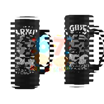 I Survived 67 Days Of School Six Seven 6 7 Meme Z Gen Coffee Mug | Seseable CA