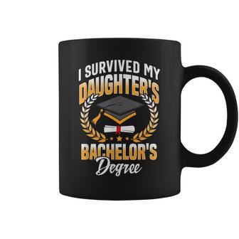 I Survived My Daughters Bachelor's Degree Coffee Mug - Thegiftio UK