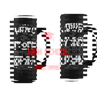 I Survived My Son's High School Diploma Graduation Coffee Mug | Mazezy