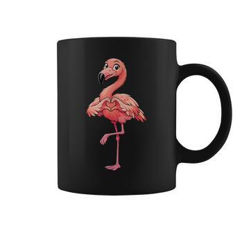 Süßer Rosa Flamingo Mit Herzsymbol Tassen - Geschenkecke