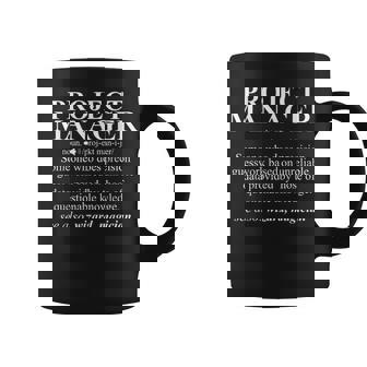 Sustantivo Project Manager Definition Gestión De Proyectos Taza de café - Regaloses