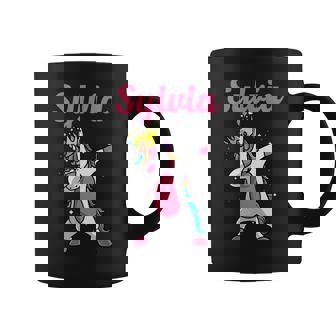 Sylvia Cadeau D'anniversaire Personnalisé Avec Prénom De La Reine Des Licornes Tasse - Cadeauxyz