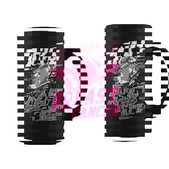 Tackle Breast Cancer Awareness Football Pink Ribbon Boys Coffee Mug - Monsterry