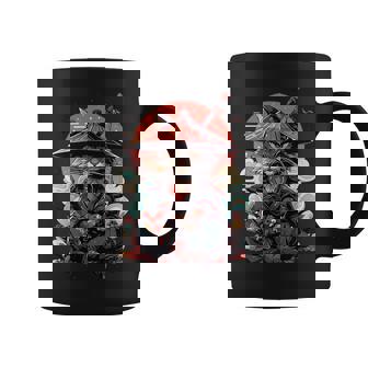 Tatouage De Chat Japonais Rétroamouraï Graphique Ninja Kawaii Manche Longue Tasse - Cadeauxyz