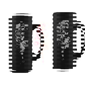 Tattoo Goth Pin-Up Girl With Skull Vintage Horror Rockabilly Coffee Mug | Seseable CA