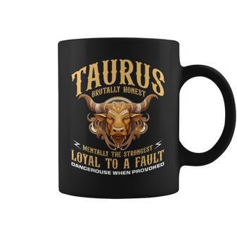 Taurus Zodiac Sign Bull Symbol Horoscope Astrology Coffee Mug - Monsterry