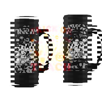 Teacher Halloween Trick Or Teach Cute Ghost Coffee Pumpkins Coffee Mug | Mazezy