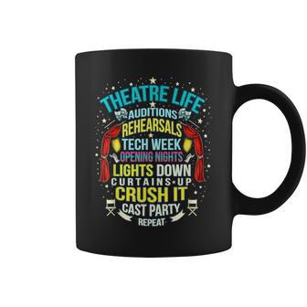 Teatroida Nerd Actor Musical Teatro Audiciones Ensayos Taza de café - Regaloses