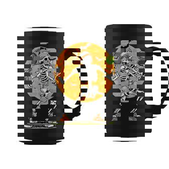 Tennis Skeleton Spooky Boys Halloween Tennis Player Coffee Mug | Seseable FR