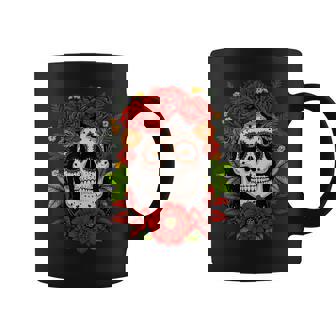 Tête De Mort Mexicaine Dia De Los Muertos Ugarkull Tasse - Cadeauxyz