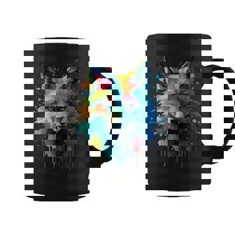 Tête De Renard Colorée Pour Amoureux De La Nature Tasse - Cadeauxyz