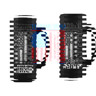 Thank You Veterans American Flag Patriotic Women Coffee Mug - Monsterry