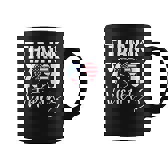 Thank You Veterans Patriotic American Flag Veterans Day 2024 Coffee Mug - Thegiftio