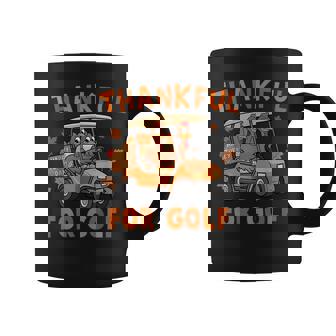 Thankful For Golf Turkey Playing Golf Thanksgiving Coffee Mug - Monsterry