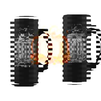 Thanksgiving Book Pumpkin Reading Teachers Fall Lovers Boys Coffee Mug - Monsterry