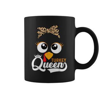 Thanksgiving Turkey Face Leopard For Girls Coffee Mug - Thegiftio UK