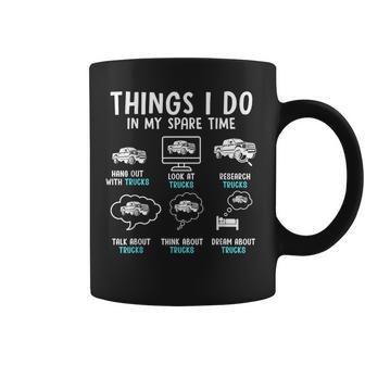 Things I Do In My Spare Time Truck Enthusiast Truck Colorful Coffee Mug - Thegiftio UK