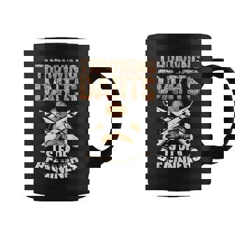 Throwing Darts Beginners Knives Throwing Knife Thrower Coffee Mug | Mazezy