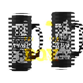 Tia Of The Birthday Boy Matching Family Construction Party Coffee Mug | Mazezy