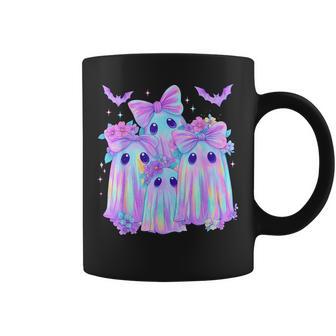 Tie Dye Galaxy Ghost Pumpkin Halloween Neon Ghost Girl Women Coffee Mug - Thegiftio UK