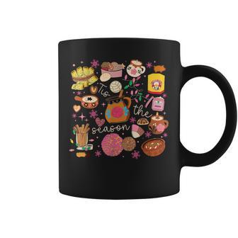 Tis The Season Mexican Christmas Xmas Food Pan Dulce Tamale Coffee Mug - Monsterry