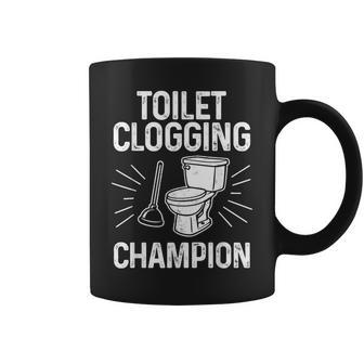 Toilet Clogging Champion Graphic Toilet Clogging Coffee Mug - Thegiftio UK