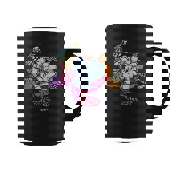 Tortue Hawaïenne Fleurs Tropical Tasse - Cadeauxyz