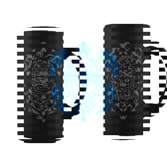 Tortue Maori Bleue Tatouage Tribal Pour Les Plongeurs Tasse - Cadeauxyz
