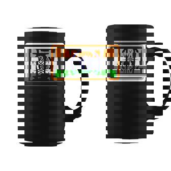 Traditional India OrangeGreen Country Flag Indian Fan Coffee Mug | Mazezy