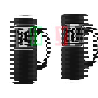 Traditional Italy RedGreen Country Flag Italian Fan Coffee Mug | Mazezy