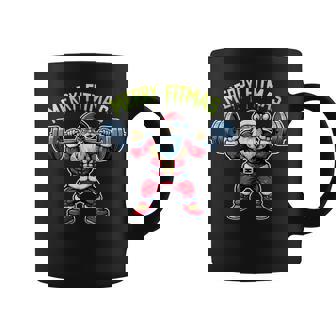Traje De Pareja Nikolaus Xmasanta Merry Fitmas Gym Fitness Taza de café - Regaloses