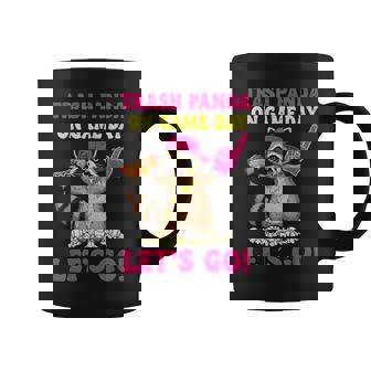 Trash Panda On Game Day Vibes Retro Baseball Raccoon Hotdog Coffee Mug - Monsterry