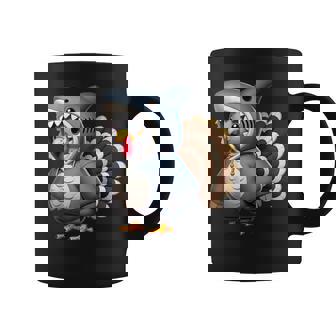 Turkey Dressed Shark Thanksgiving Parties Turkey Day 2024 Coffee Mug - Monsterry