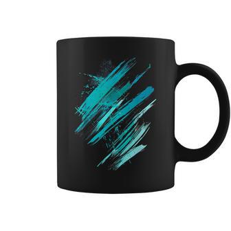 Turquoise And Black Running Graphic Coffee Mug - Thegiftio UK