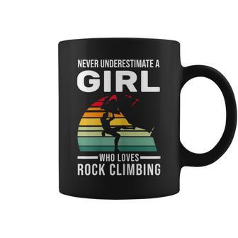 Una Niña Que Ama La Escalada En Roca Escalada Taza de café - Regaloses