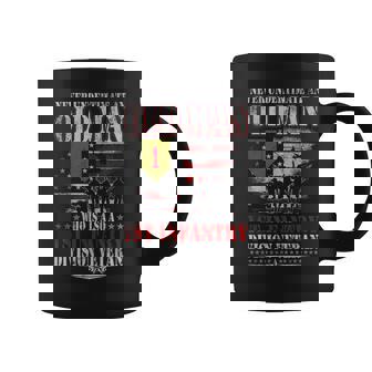 Never Underestimate An Old Man 1St Infantry Division Veteran Coffee Mug | Mazezy