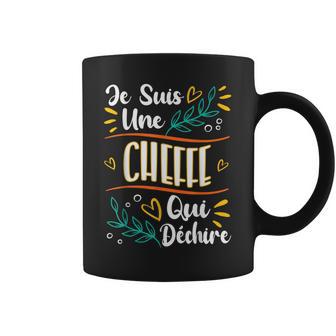 Une Cheffe Qui Déchire Cadeau Cheffe De Travail Tasse - Cadeauxyz