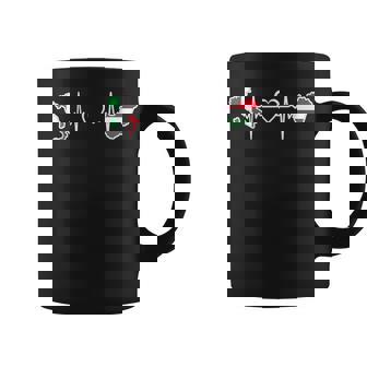 Ungherese Bandiera Italiana Italia Ungheria Heartbeat Tazze - Novitaregali