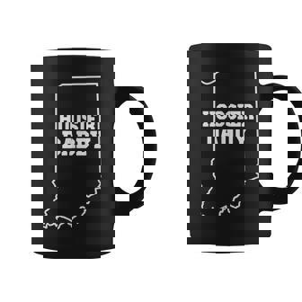 Us States Hoosier Daddy State Outline Coffee Mug | Mazezy